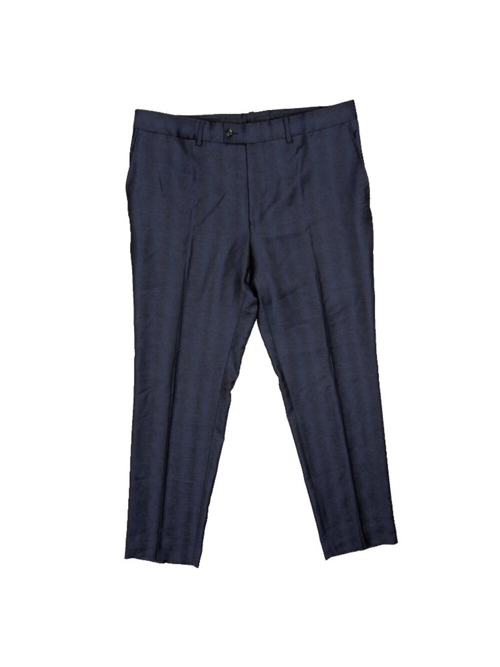 Versace Dress Pants Zegna Wool Trousers Textured Navy Blue Italy 36x31
